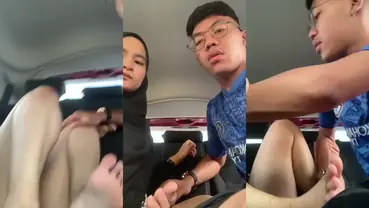 Ukhti Hijab Semok Cantik Pasrah Goyang Mobil poster
